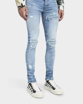Men's Skel Court Canvas and Leather High-Top Sneakers