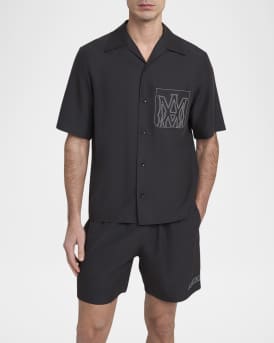 Men's MA Outline Pocket Bowling Shirt