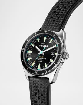 Men's Duck Rubber-Strap Analog Watch, 40mm