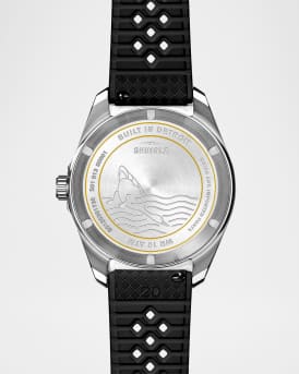 Men's Duck Rubber-Strap Analog Watch, 40mm