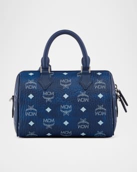 Ella Small Boston Visetos Top-Handle Bag