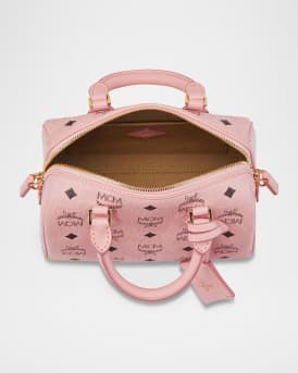 Ella Small Boston Visetos Top-Handle Bag