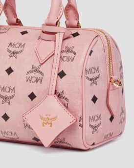 Ella Small Boston Visetos Top-Handle Bag