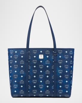 Toni Medium Visetos Shopper Tote Bag