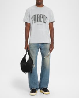 Men's Star Overlay Graphic Logo T-Shirt