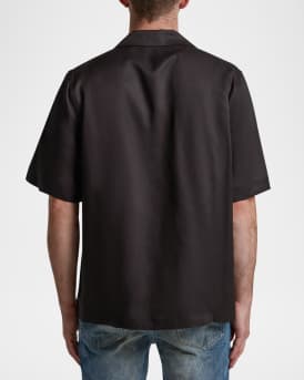 Men's Blurred Wordmark Short-Sleeve Shirt 