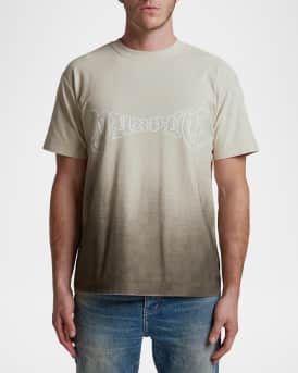 Men's Short-Sleeve Textured Jersey Logo Tee