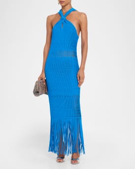 Sanchez Lattice Knit Midi Dress