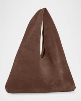 Small Bindle Top-Handle Bag in Plush Suede