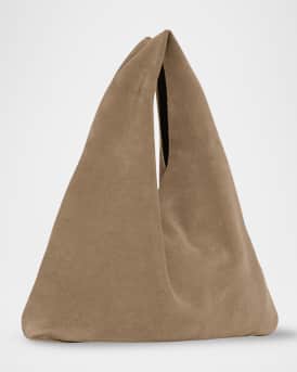 Small Bindle Top-Handle Bag in Plush Suede