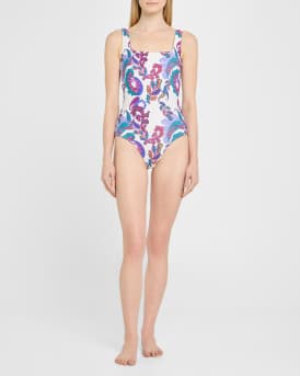 Fatima Reversible Square-Neck One-Piece Swimsuit