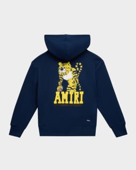 Kid's Amiri Tiger Graphic Hoodie, Size 4-12