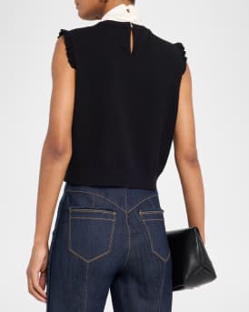 Chiara Sleeveless Tie-Neck Top 