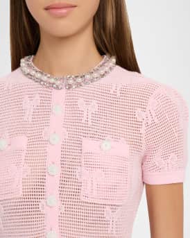 Bow Crochet Mini Dress
