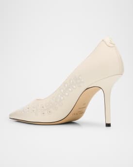 Love 85 Nappa Embroidered Pumps