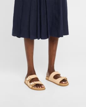 Fayence Raffia Sandals