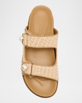 Fayence Raffia Sandals
