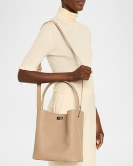 Odeon PM Grain Leather Bucket Bag