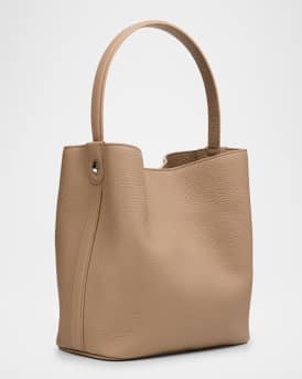 Odeon PM Grain Leather Bucket Bag