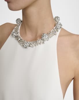 Crystal Halter Backless Gown