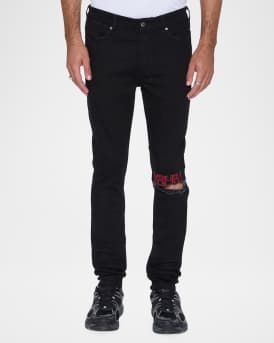 Men's Van Winkle Laid Black Sting Skinny Jeans