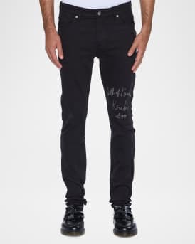 Men's Van Winkle Jasper Black Arch Skinny Jeans