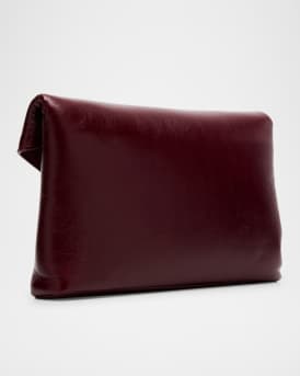 Small YSL Pouch Bag in Shiny Calfskin Leather
