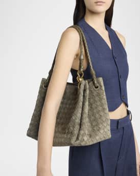 Large Parachute Suede Shoulder Bag