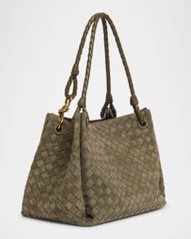 Large Parachute Suede Shoulder Bag