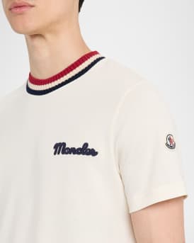 Men's Jersey Stripe-Ribbed Crewneck T-Shirt