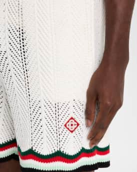 Men's Chevron Crochet Pull-On Shorts