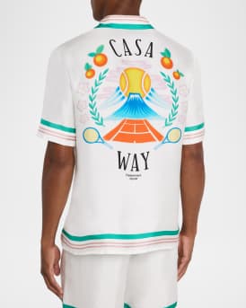 Men's Silk Casa Way Short-Sleeve Shirt