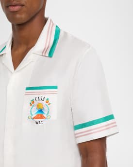 Men's Silk Casa Way Short-Sleeve Shirt