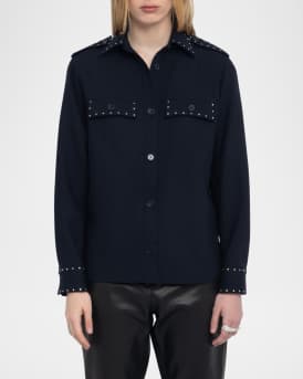 Taskam Tailored Strass Overshirt 