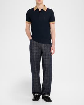 Men's Cotton Logo-Collar Polo Shirt