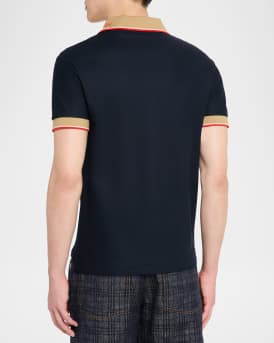 Men's Cotton Logo-Collar Polo Shirt