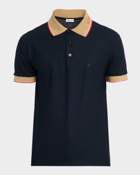 Men's Cotton Logo-Collar Polo Shirt