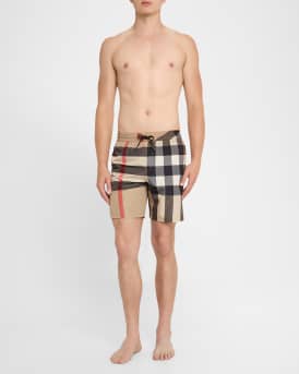 Men's Signature Check Swim Shorts