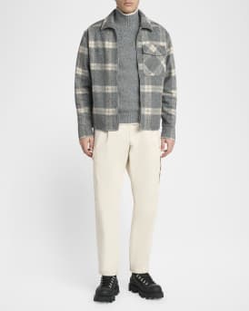 Men's Tartan Full-Zip Shirt Jacket
