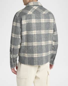 Men's Tartan Full-Zip Shirt Jacket