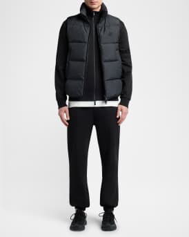 Men's Sleeve-Logo Fleece Full-Zip Jacket