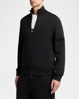 Men's Sleeve-Logo Fleece Full-Zip Jacket