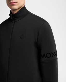 Men's Sleeve-Logo Fleece Full-Zip Jacket
