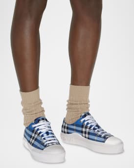 Men's Jack Check Low-Top Sneakers