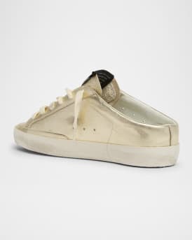Super Star Sabot Metallic Leather Slide Sneakers
