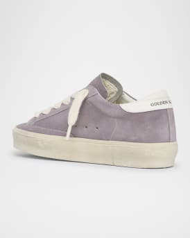 Hi Star Suede Glitter Low-Top Sneakers