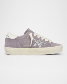 Hi Star Suede Glitter Low-Top Sneakers