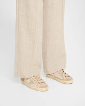 Super-Star Mixed Leather Low-Top Sneakers
