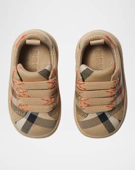 Kid's Cambridge Check Cotton Sneakers, Toddlers/Kids