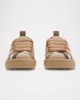 Kid's Cambridge Check Cotton Sneakers, Toddlers/Kids